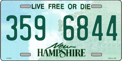 NH license plate 3596844
