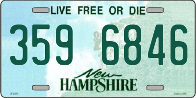 NH license plate 3596846