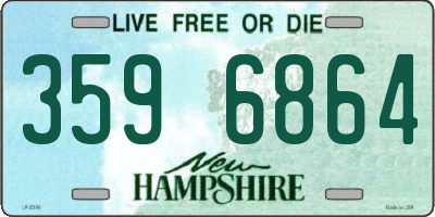 NH license plate 3596864