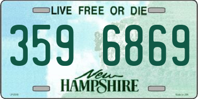 NH license plate 3596869