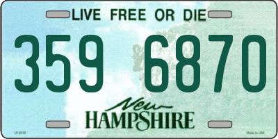 NH license plate 3596870
