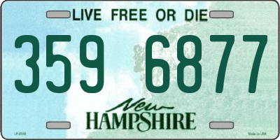 NH license plate 3596877