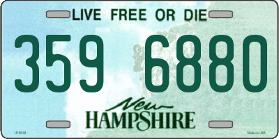 NH license plate 3596880