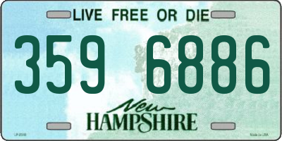 NH license plate 3596886