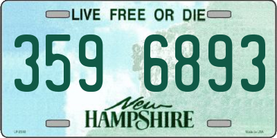 NH license plate 3596893