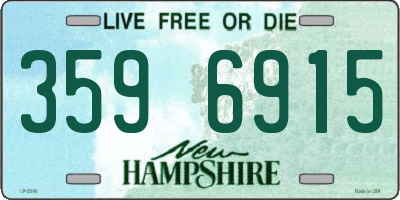 NH license plate 3596915