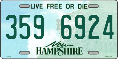 NH license plate 3596924