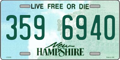 NH license plate 3596940