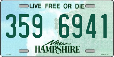 NH license plate 3596941