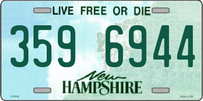 NH license plate 3596944