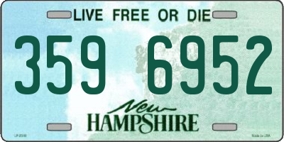 NH license plate 3596952