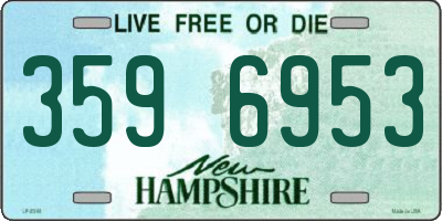 NH license plate 3596953