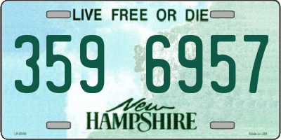 NH license plate 3596957