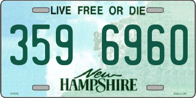 NH license plate 3596960