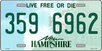 NH license plate 3596962