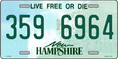 NH license plate 3596964