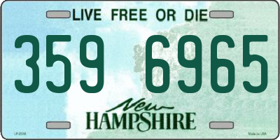 NH license plate 3596965