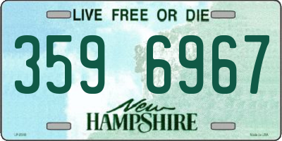 NH license plate 3596967