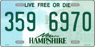 NH license plate 3596970