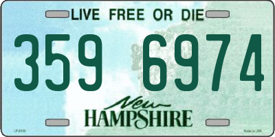 NH license plate 3596974
