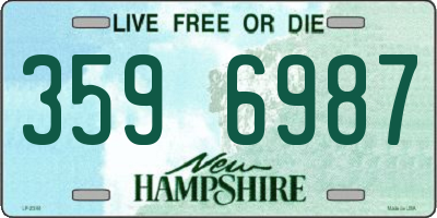 NH license plate 3596987