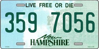 NH license plate 3597056