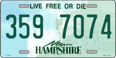 NH license plate 3597074