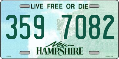 NH license plate 3597082