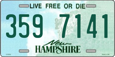 NH license plate 3597141