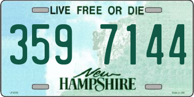 NH license plate 3597144