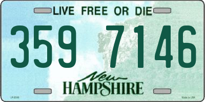 NH license plate 3597146