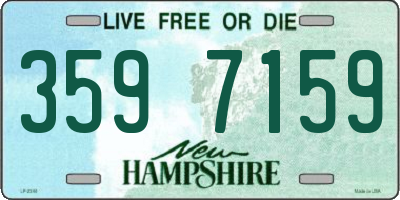 NH license plate 3597159