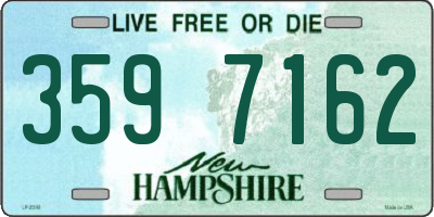 NH license plate 3597162