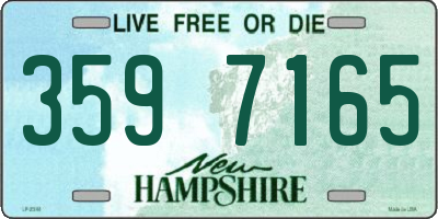 NH license plate 3597165