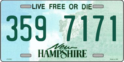 NH license plate 3597171