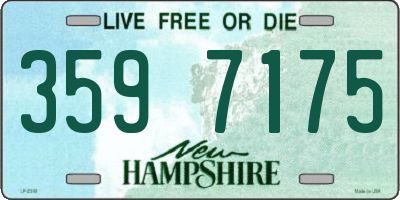 NH license plate 3597175