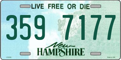 NH license plate 3597177