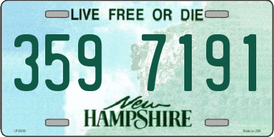 NH license plate 3597191