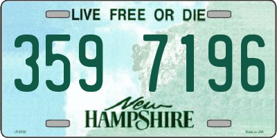 NH license plate 3597196