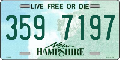 NH license plate 3597197