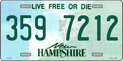 NH license plate 3597212