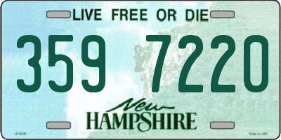 NH license plate 3597220