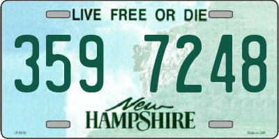NH license plate 3597248