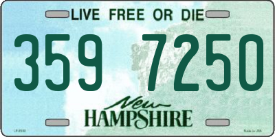 NH license plate 3597250