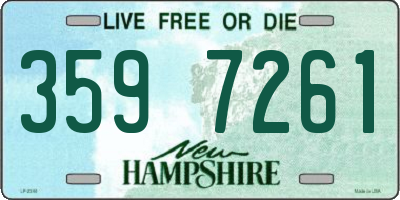 NH license plate 3597261