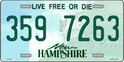 NH license plate 3597263