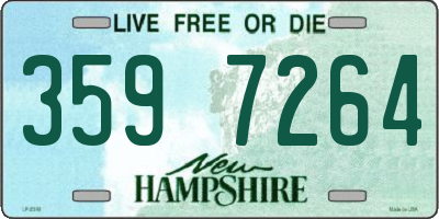 NH license plate 3597264