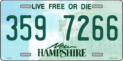 NH license plate 3597266