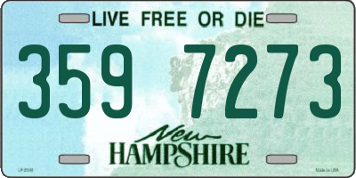 NH license plate 3597273