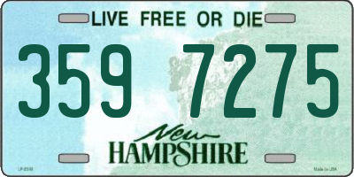 NH license plate 3597275